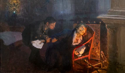 Selbstverbrennung. Gogol verbrennt sein Manuskript