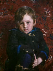 Juri Repin als Kind (Detail)