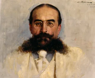 Porträt von Vladimir I. Nemirovich-Danchenko 1858-1943, 1899