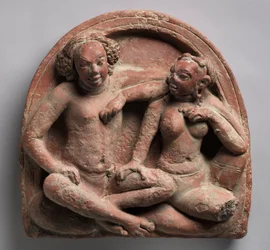 Liebespaar: Mithuna, Ahichchatra, Uttar Pradesh Nordindien, ca. 320-550