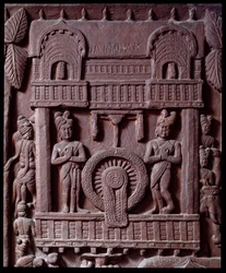 Buddhismus: „Prasenjits letzter Besuch bei Buddha“ (Detail)