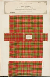 Baumwollprobe aus Coonathoor in Madras, aus The Collection of the Textile Manufacturers of India, von John Forbes Watson, veröffentlicht 1866