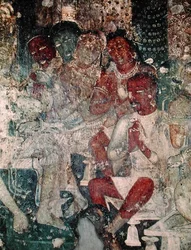 Gruppe von Figuren, aus dem Inneren der Höhle 16