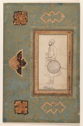 Porträt von Kuka Azam Shah, ca. 1640