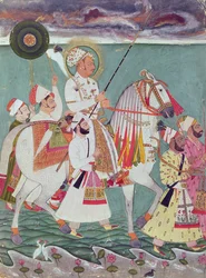 Porträt von Maharajah Ajit Singh von Jodhpur (1678-1724)