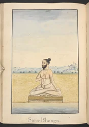 Sarabhanga, ein Einsiedler, im Wald von Rama und Sita besucht
