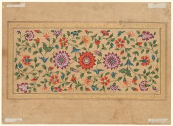 Scrollende Blumenranken, 1755