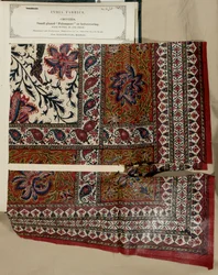 Kleines glasiertes Palampore- oder Bettbezugsmuster aus Masulipatam in Madras, aus The Collection of the Textile Manufacturers of India, von John Forbes Watson, veröffentlicht 1866