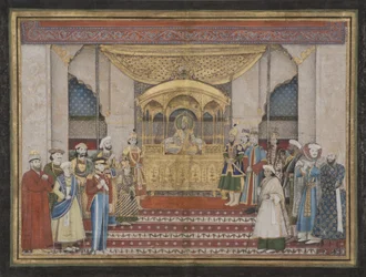 Der Mogulkaiser Bahadur Shah II im Darbar
