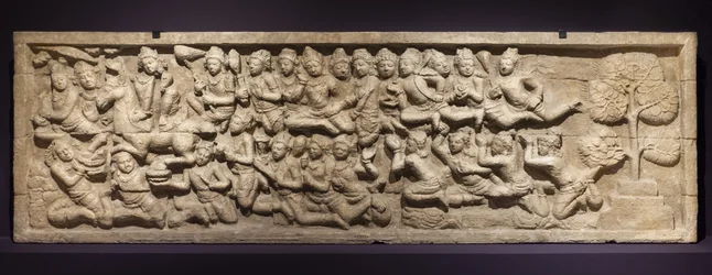 Der große Start. Indonesien, Java, Borodurur. Ende des 19. Jahrhunderts