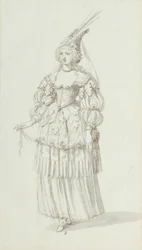 Chloris: alternative Skizze für Henrietta Maria, um 1631