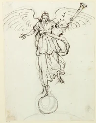 Ruhm, Vorzeichnung, ca. 1631