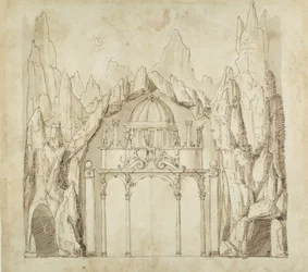 Palast in einer Höhle, ca. 1611