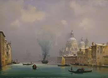 Venedig unter Schnee, um 1840