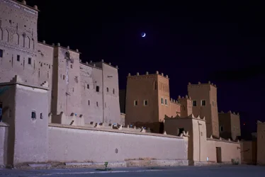 Mondaufgang über Ouarzazate, Marokko, 2019 (Foto)