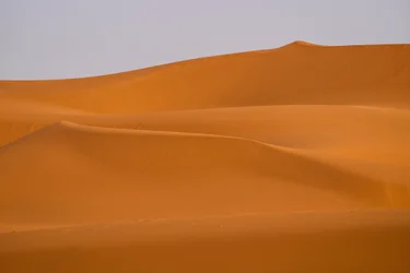 Sanddünen von Erg Chebbi, Sahara-Wüste in Marokko, 2022