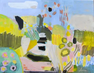 Lebendige abstrakte Landschaft
