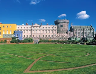 Dublin Castle, Blick aus den Gärten