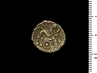 Münze aus dem Henley-Schatz, ca. 50 v. Chr. (Gold)