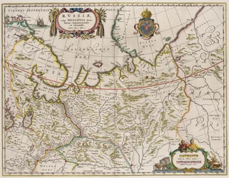 Karte von Russland Aus: Partes Septentrionalis et Orientalis, 1630er Jahre