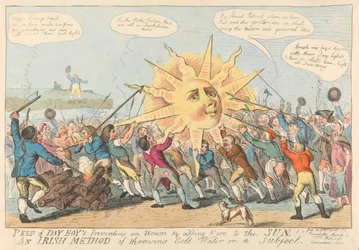 Peep of Day Boy verhindert eine Union, indem er Feuer zur Sonne hinzufügt. / Eine irische Methode, kaltes Wasser auf ein Thema zu gießen!