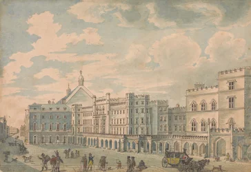 Ansicht der Häuser von Lords und Commons vom Old Palace Yard