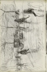 Wandelnde Figuren und ein Wagen