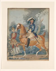 Willem V zu Pferd