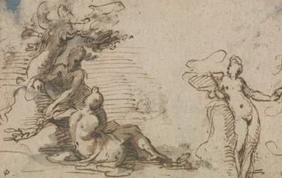 Klassische Studie von drei Figuren