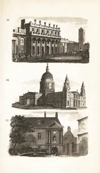 Die Bank of England, St. Paul’s Cathedral und die Blue-Coat School oder Christ’s Hospital