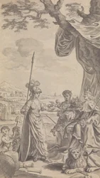 Unidentifizierte Zeitschrift / Theaterillustration