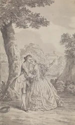 Unidentifizierte Zeitschrift / Theaterillustration
