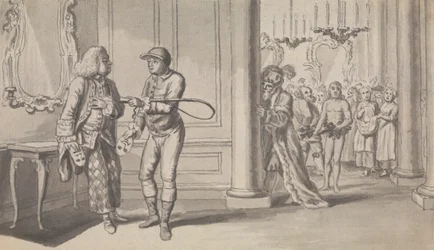 Unidentifizierte Zeitschrift / Theaterillustration