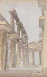 Innenansicht des Großen Tempels von Paestum