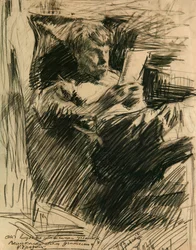 Porträt des Künstlers und Autors David Burliuk 1882-1967