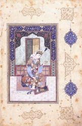 Eine sitzende Prinzessin