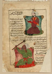 Folio aus Ajaib al-Makhluqat (Wunder der Schöpfung) von al-Qazvini, frühes 15. Jahrhundert