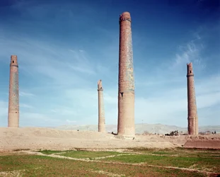 Minarette der Hussein Baiqara Madrasa