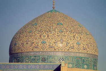 Die Kuppel der Masjid-i-Sheikh Lutfallah, gebaut 1602-19 von Shah Abbas I.