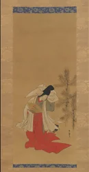 Kurtisane-Tänzerin Shirabyoshi für das neue Jahr, 1764-88