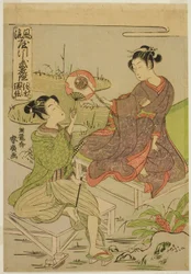 Shingen und Kenshin, aus der Serie "Spiegel der Krieger in modischen Parodien (Furyu yatsushi musha kagami)"
