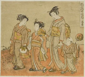 Der siebte Monat (Fumizuki), aus der Serie „Modische zwölf Monate (Furyu juni tsuki)“