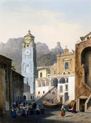 Kathedrale von Amalfi mit alter Fassade