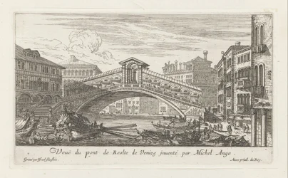 Blick auf die Rialtobrücke und den Canal Grande, Venedig