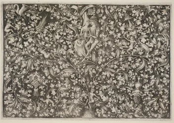 Ornament mit Liebenden