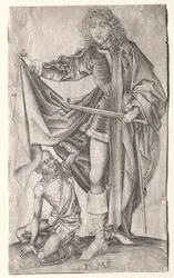 St. Martin teilt seinen Mantel mit einem Bettler