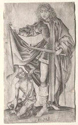 St. Martin teilt seinen Mantel für einen Bettler