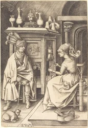 Der Besuch bei der Spinnerin, ca. 1495-1503