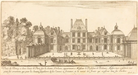 Ansicht von Berny, zwei Meilen von Paris auf dem Weg nach Orléans