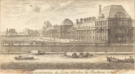 Ansicht und Perspektive des Palais und der Gärten der Tuilerien